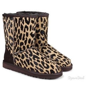 Limited Edition Cheetah Animal Print Ugg Boots S 6